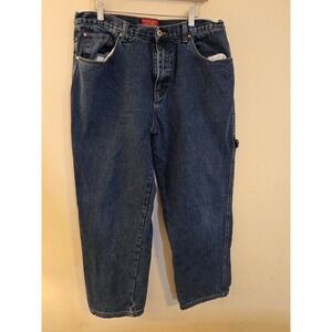 Moose Creek Men's 38x32(Actual 36x30)Straight Leg Flannel‎ Lined Carpenter Jeans